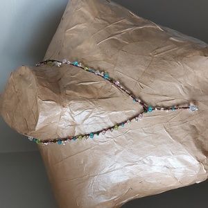 Bohemian Necklace, Bead, Artisan Jewelry by Rust Belt Raised, Beachy